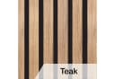 Hexim Abschlussleiste Teak für Akustikpaneele Wanddeko Bild 5