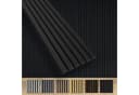 Hexim Wandpaneel 6x 280x30cm Schwarz Akustik Holzlamellen Bild 2