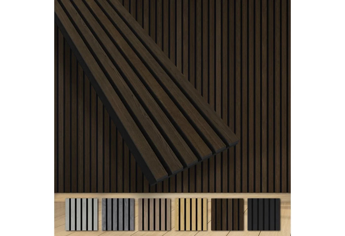 Hexim Akustikpaneel Echtholzfurnier Dark Smoked Oak XXL - Bild 2