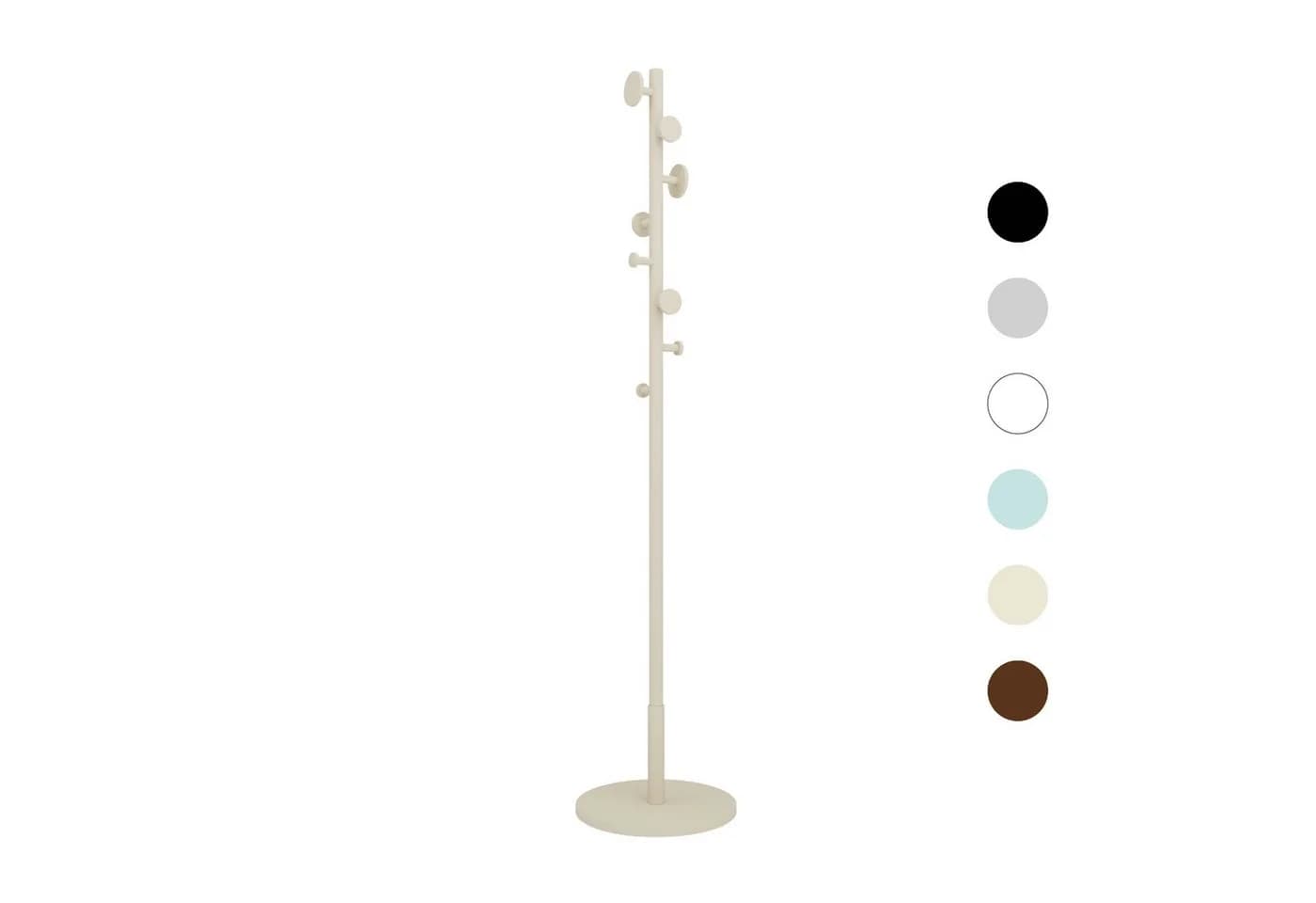 Hexim Garderobenständer Beige Holz 175cm mit 8 Haken - Bild 2