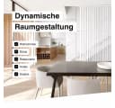 Hexim Lamellenwand Raumteiler Weiß Modern Freistehend Bild 3