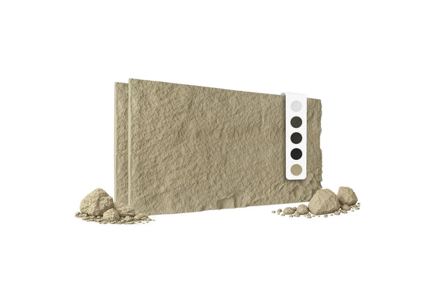 Hexim Wandpaneel Steinoptik Beige PU 3D Paneele - Bild 2