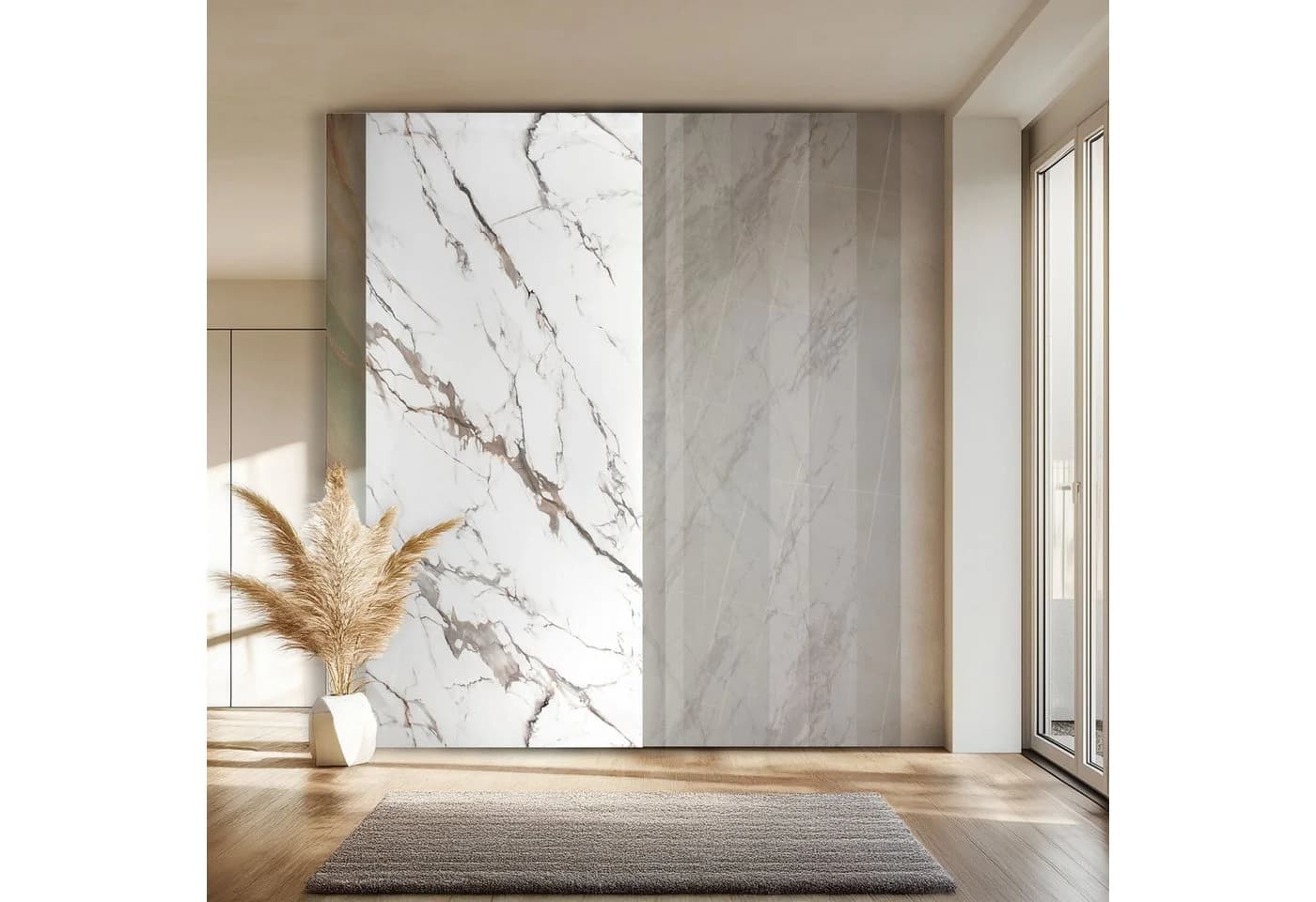Hexim Wandpaneel Marmoroptik SPC Kunststoff 280x122 cm - Bild 2