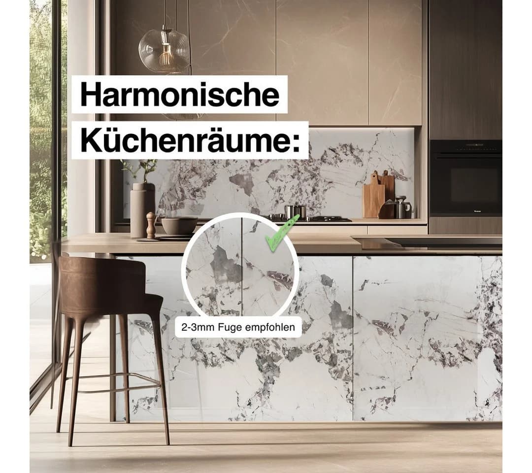 Hexim Wandpaneel Marmoroptik SPC Kunststoff 280x122 cm - Bild 5
