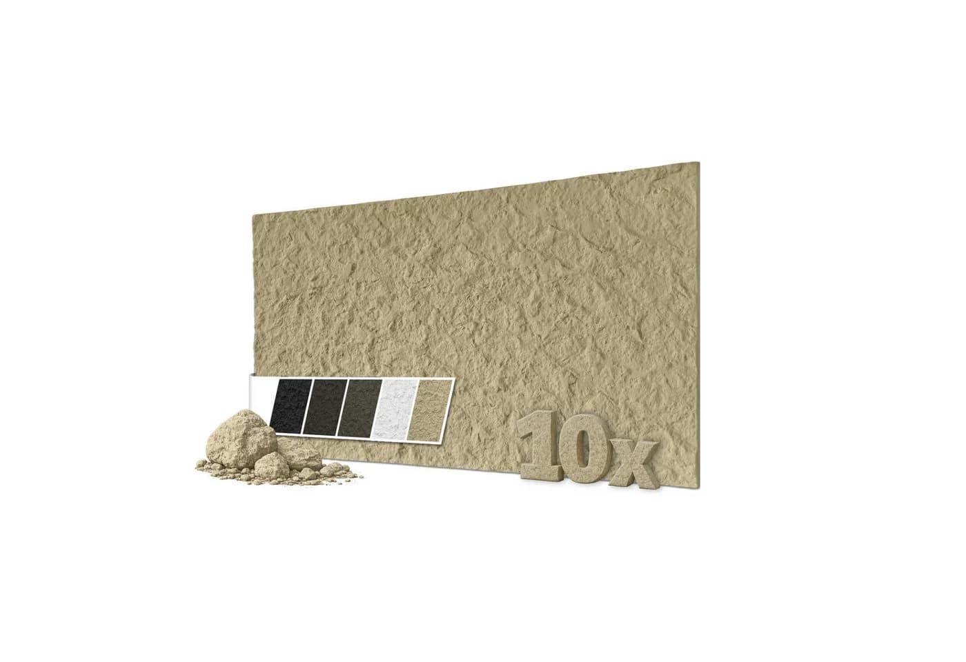 Hexim 3D Wandpaneel Steinoptik Beige PU Wandverkleidung - Bild 2