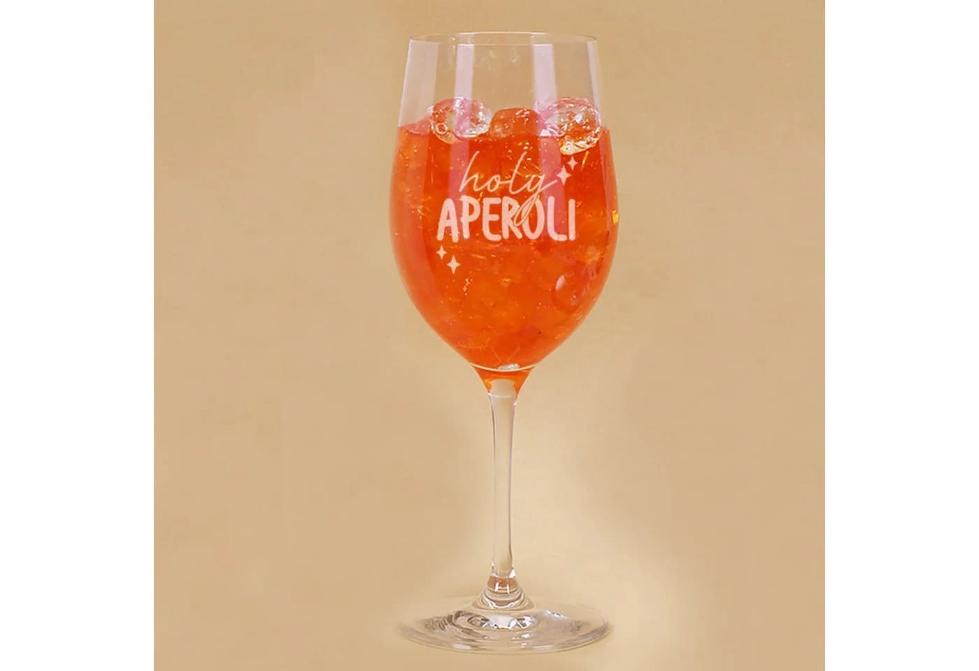 Herz & Heim Weinglas für Aperol Spritz mit Gravur, Teqton Glas, 430 ml - Bild 3