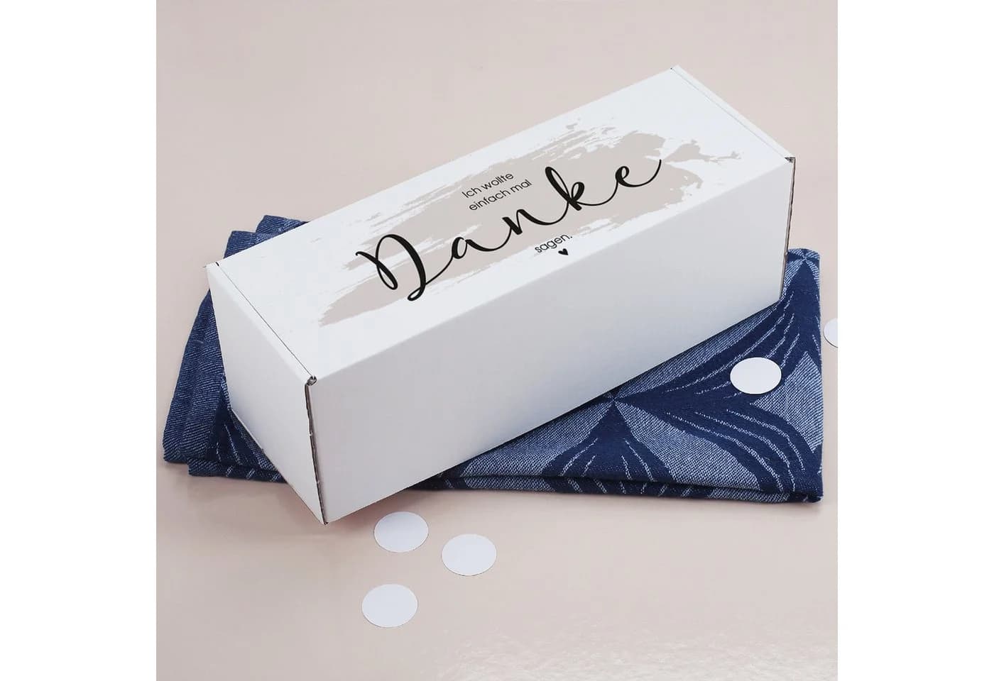 Herz & Heim Geschenkbox Dankeschön Pappe Weiß - Bild 4