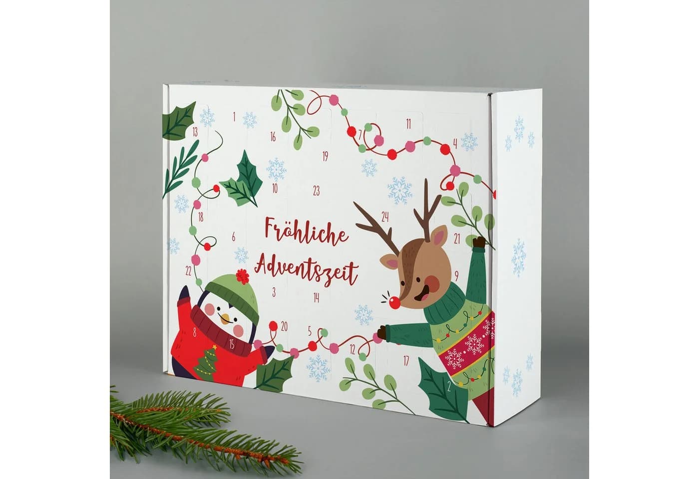 Herz & Heim befüllbarer Adventskalender mit festlichen Motiven zu Weihnachten - DIY Adventskalender - Bild 3