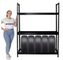 PROREGAL® Schwerlastregal TIGER XL 900kg für 18-21 Reifen Schwarz Bild 3