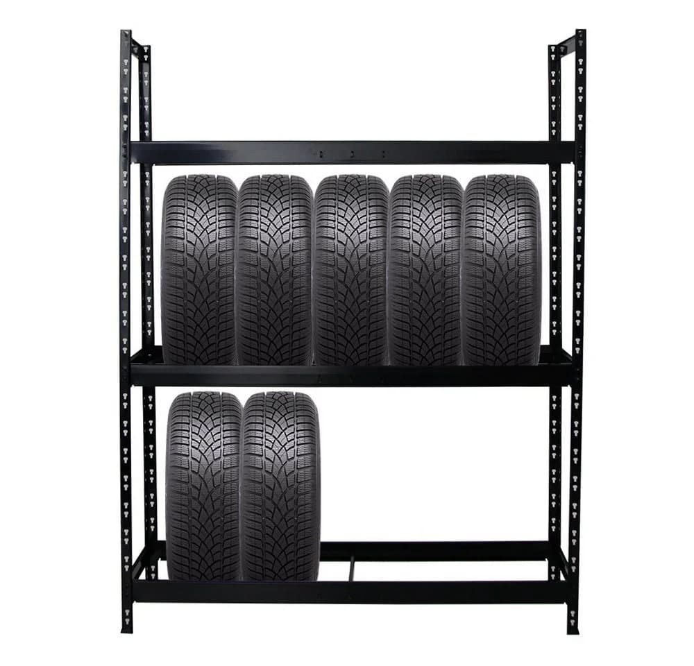 PROREGAL® Schwerlastregal TIGER XL 900kg für 18-21 Reifen Schwarz - Bild 5