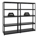 PROREGAL® Schwerlastregal MegaDeal 2-tlg. Schwarz Stahl Steckregal Bild 2