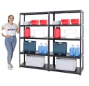 PROREGAL® Schwerlastregal MegaDeal 2-tlg. Schwarz Stahl Steckregal Bild 3