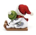 Dekohelden24 Schneekinderpaar Dekofigur Rot-Grün Bild 4