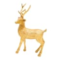 Dekohelden24 Hirschfigur Keramik Gold Landhausstil Bild 1
