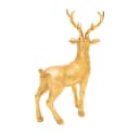 Dekohelden24 Hirschfigur Keramik Gold Landhausstil Bild 4