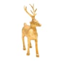 Dekohelden24 Hirschfigur Keramik Gold Landhausstil Bild 5