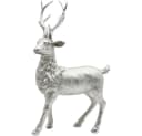 Dekohelden24 Hirschfigur Silber Keramik Bild 1