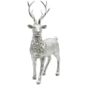 Dekohelden24 Hirschfigur Silber Keramik Bild 2