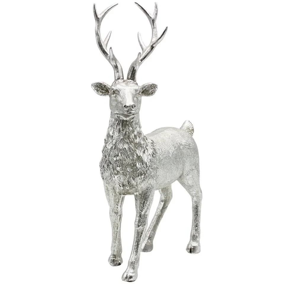 Dekohelden24 Hirschfigur Silber Keramik - Bild 2