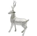 Dekohelden24 Hirschfigur Silber Keramik Bild 3
