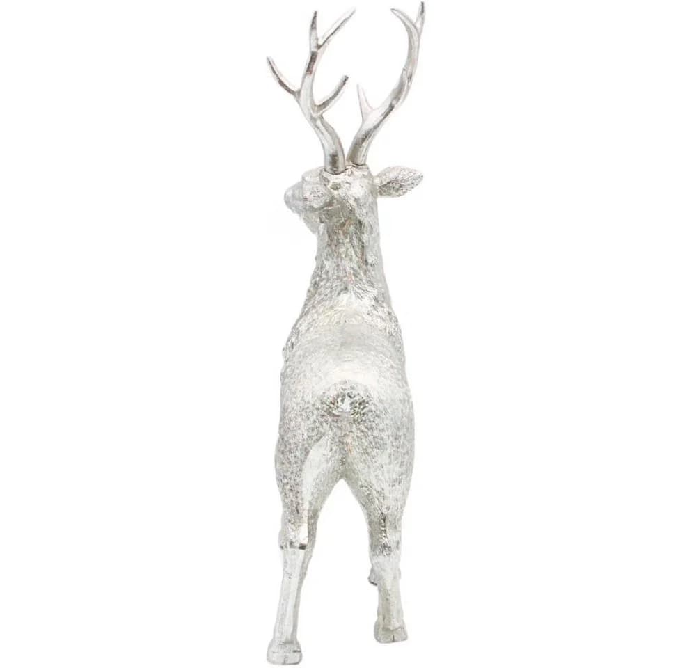 Dekohelden24 Hirschfigur Silber Keramik - Bild 4