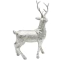 Dekohelden24 Hirschfigur Silber Keramik Bild 5