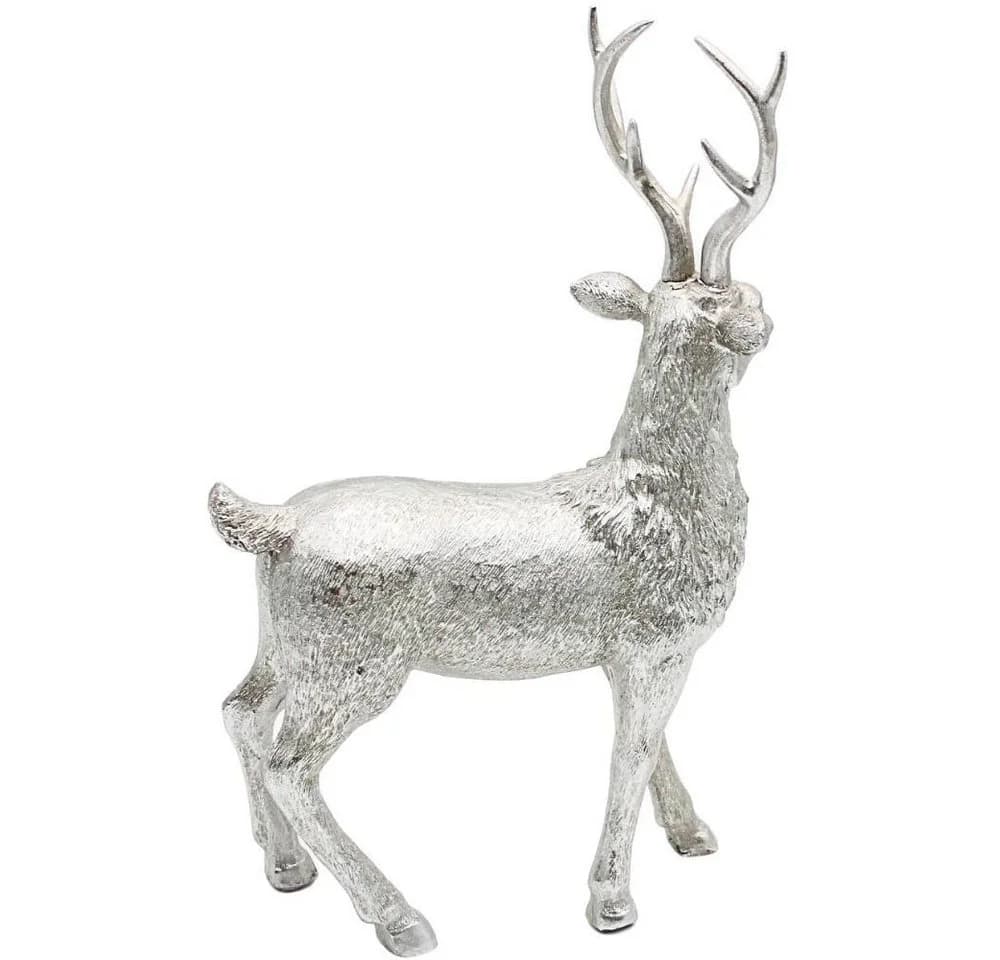 Dekohelden24 Hirschfigur Silber Keramik - Bild 5