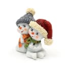 Dekohelden24 Schneekinderpaar 2er Set Bunt Polyresin Bild 3