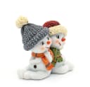 Dekohelden24 Schneekinderpaar 2er Set Bunt Polyresin Bild 5