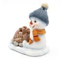 Dekohelden24 Räucherschneemann am Lagerfeuer mit Räucherfunktion Bild 1