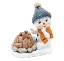 Dekohelden24 Räucherschneemann am Lagerfeuer mit Räucherfunktion Bild 2