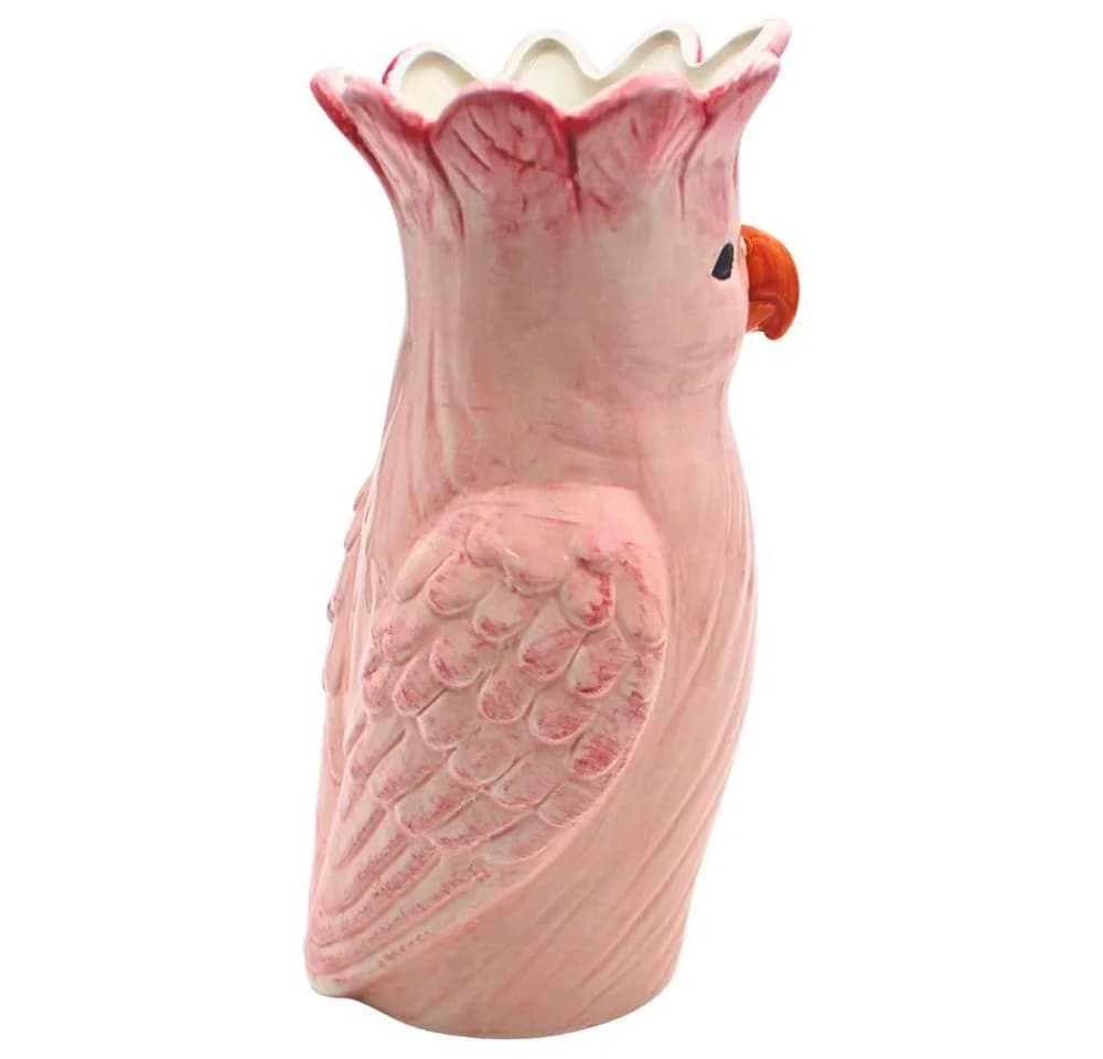 Dekohelden24 Dekovase Papagei Rosa Keramik - Bild 5