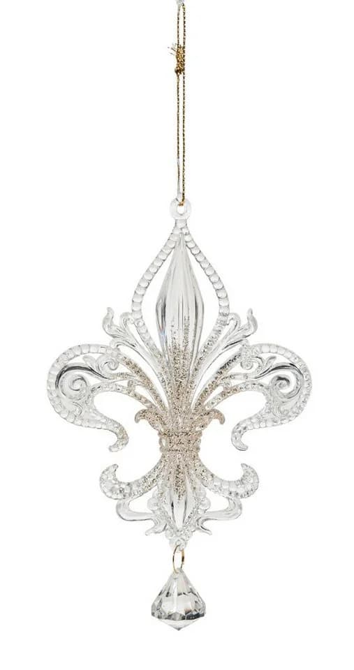 INNA-Glas Dekohänger Heraldische Lilie AZARIEL transparent-Gold