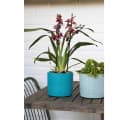 INNA-Glas Blumentopf FERDINANTA Keramik Hellblau mit Muster Bild 4