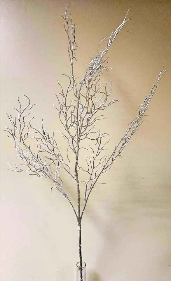 artplants Kunstzweig Weidenzweig Donatella Silber 95cm
