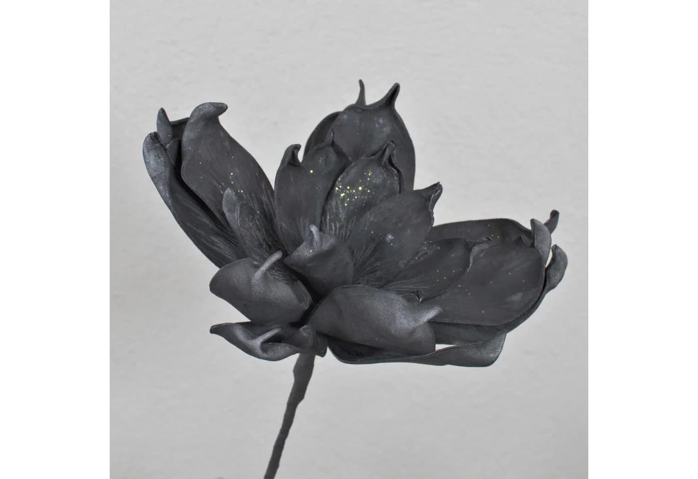 Künstliche Magnolie AMILIE Schwarz Glitzer 30cm - Bild 2