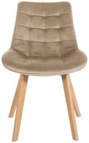 CLP Esszimmerstuhl Brook 2er Set Samt Holzgestell Buche Bild 4