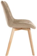 CLP Esszimmerstuhl Brook 2er Set Samt Holzgestell Buche Bild 5