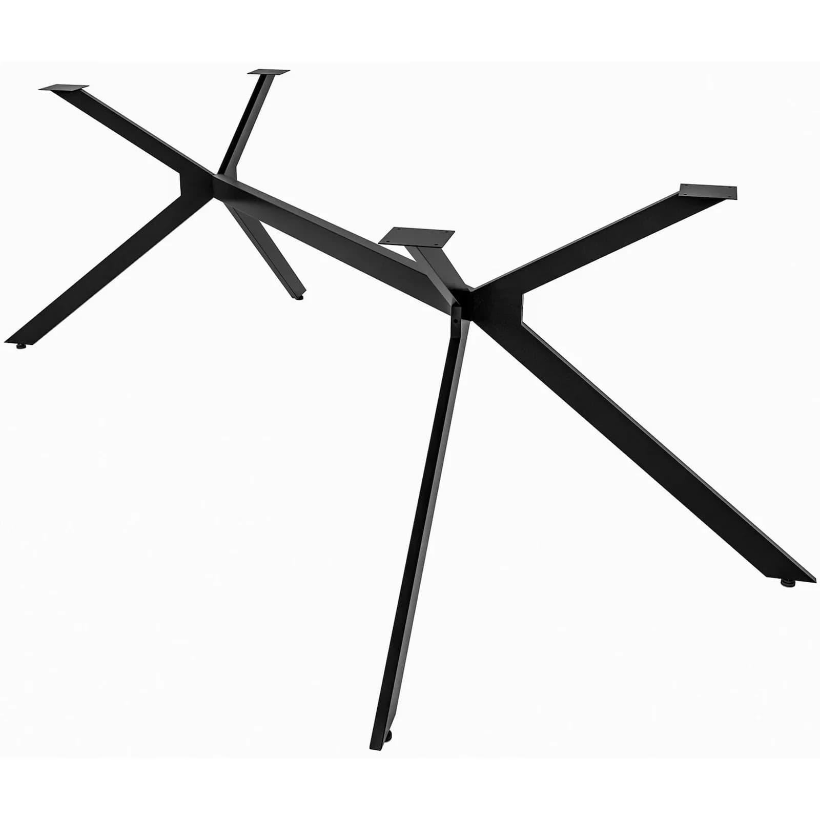 CLP Tischbeine Cascada Industrial-Stil Pulverbeschichteter Stahl Schwarz