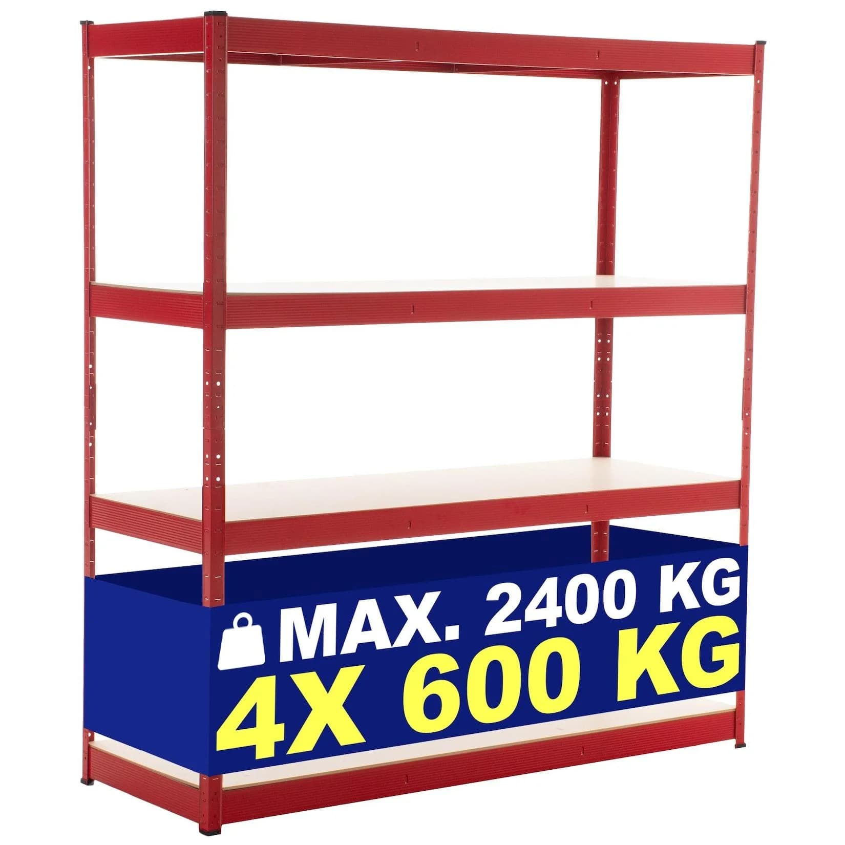 CLP Schwerlastregal Metall Grau 160x180x60 cm