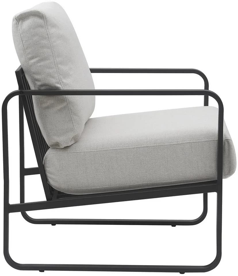 CLP Lounger Manea Relaxsessel mit Metallgestell Kunstleder oder Stoff - Bild 5