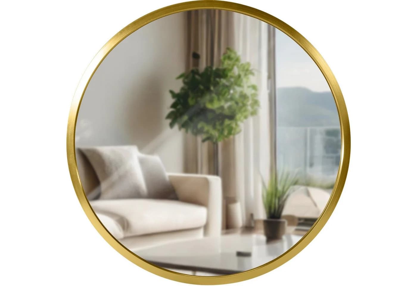 CLP Wandspiegel Elsie Rund Gold-Glanz Modern - Bild 2
