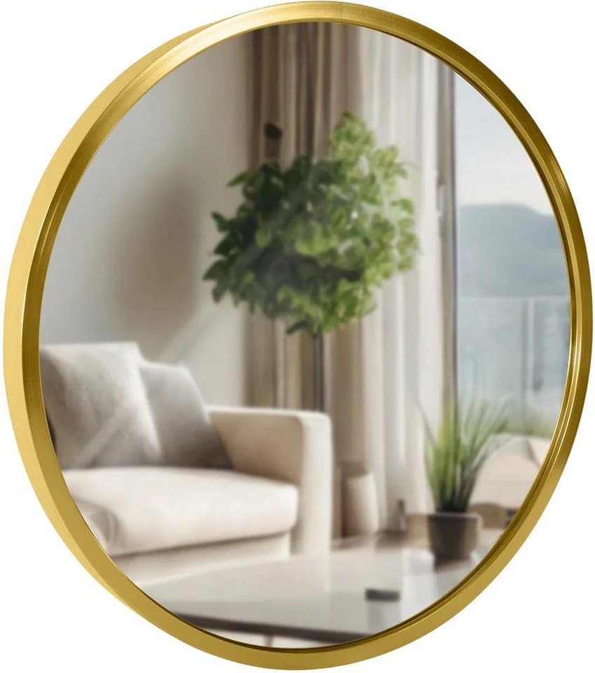 CLP Wandspiegel Elsie Rund Gold-Glanz Modern - Bild 4