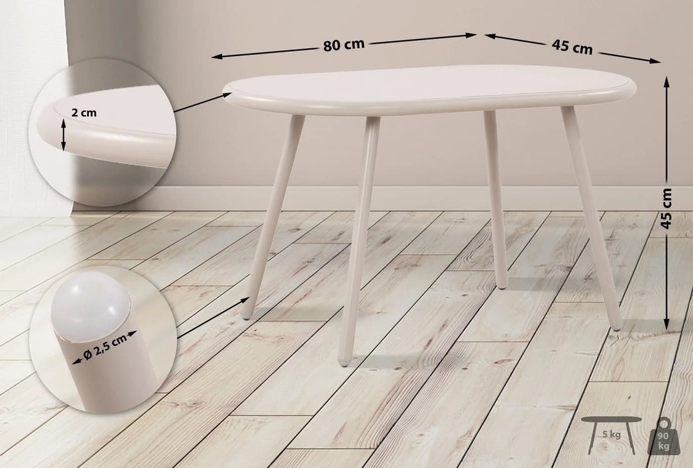 CLP Couchtisch Velva Ovaler Loungetisch - Bild 2