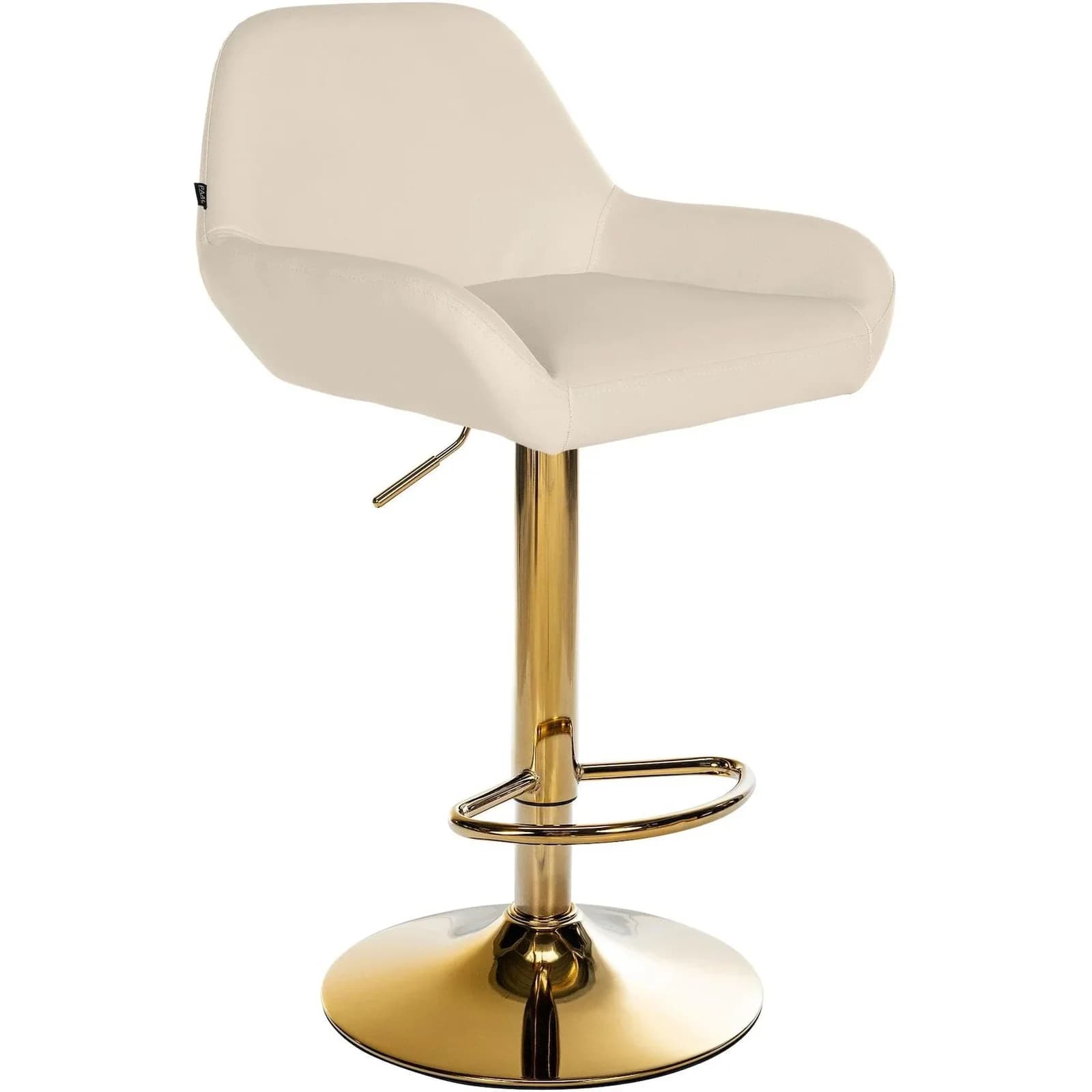 CLP Barhocker Braga Kunstleder Gold höhenverstellbar 360° drehbar
