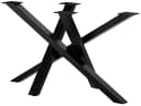 CLP Tischbeine Metall schwarz Finney, Tischgestell aus pulverbeschichtetem Stahl, Höhe 72 cm Bild 3