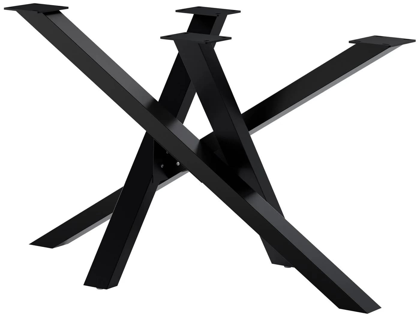 CLP Tischbeine Metall schwarz Finney, Tischgestell aus pulverbeschichtetem Stahl, Höhe 72 cm - Bild 3