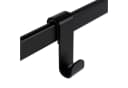 CLP Handtuchhalter Lenexa Tür-Hängeregal Metall Schwarz 3 Stangen Bild 5