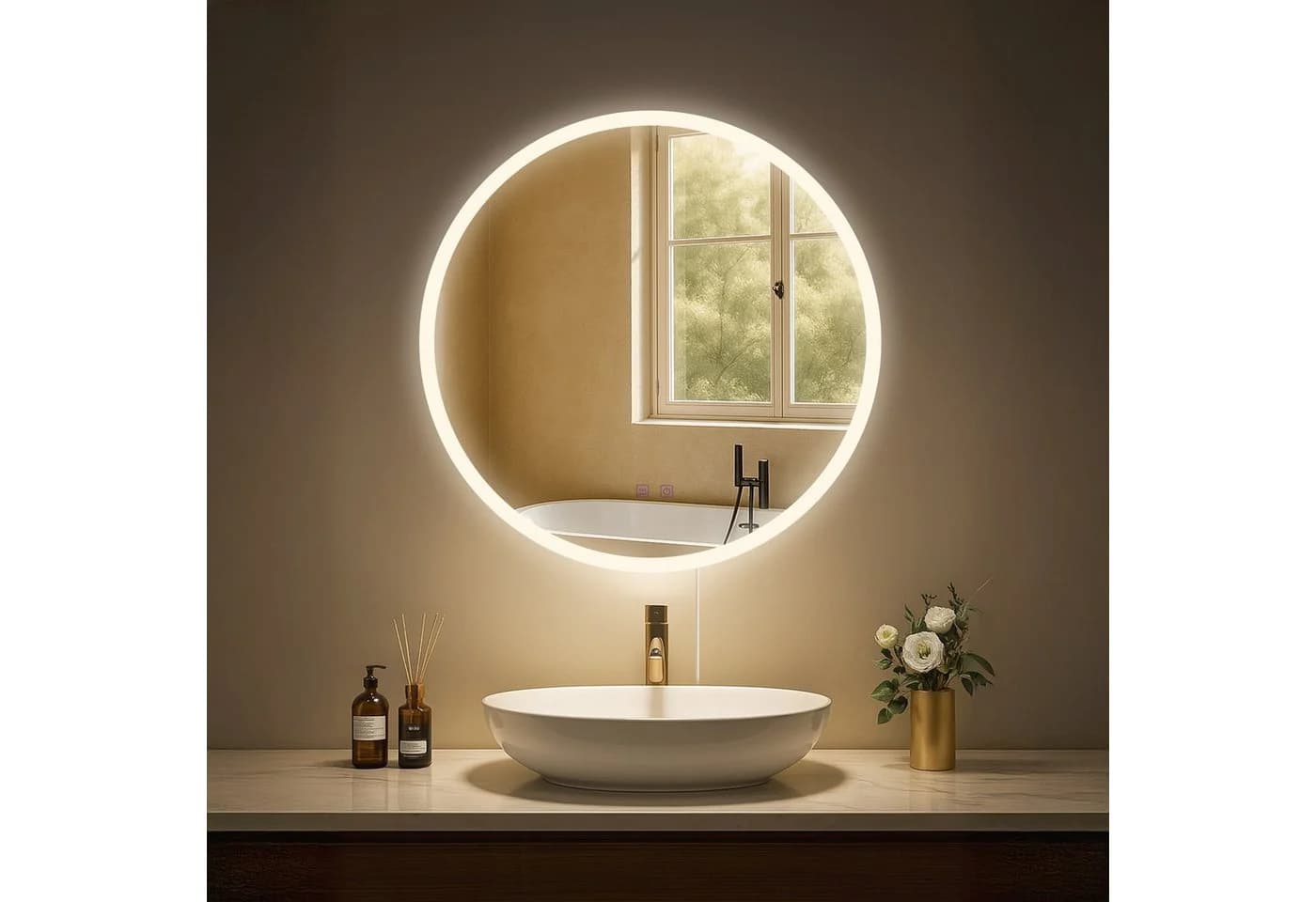 CLP Badspiegel Laconia mit Bluetooth-Lautsprecher, LED-Beleuchtung, Anti-Beschlag - Bild 4