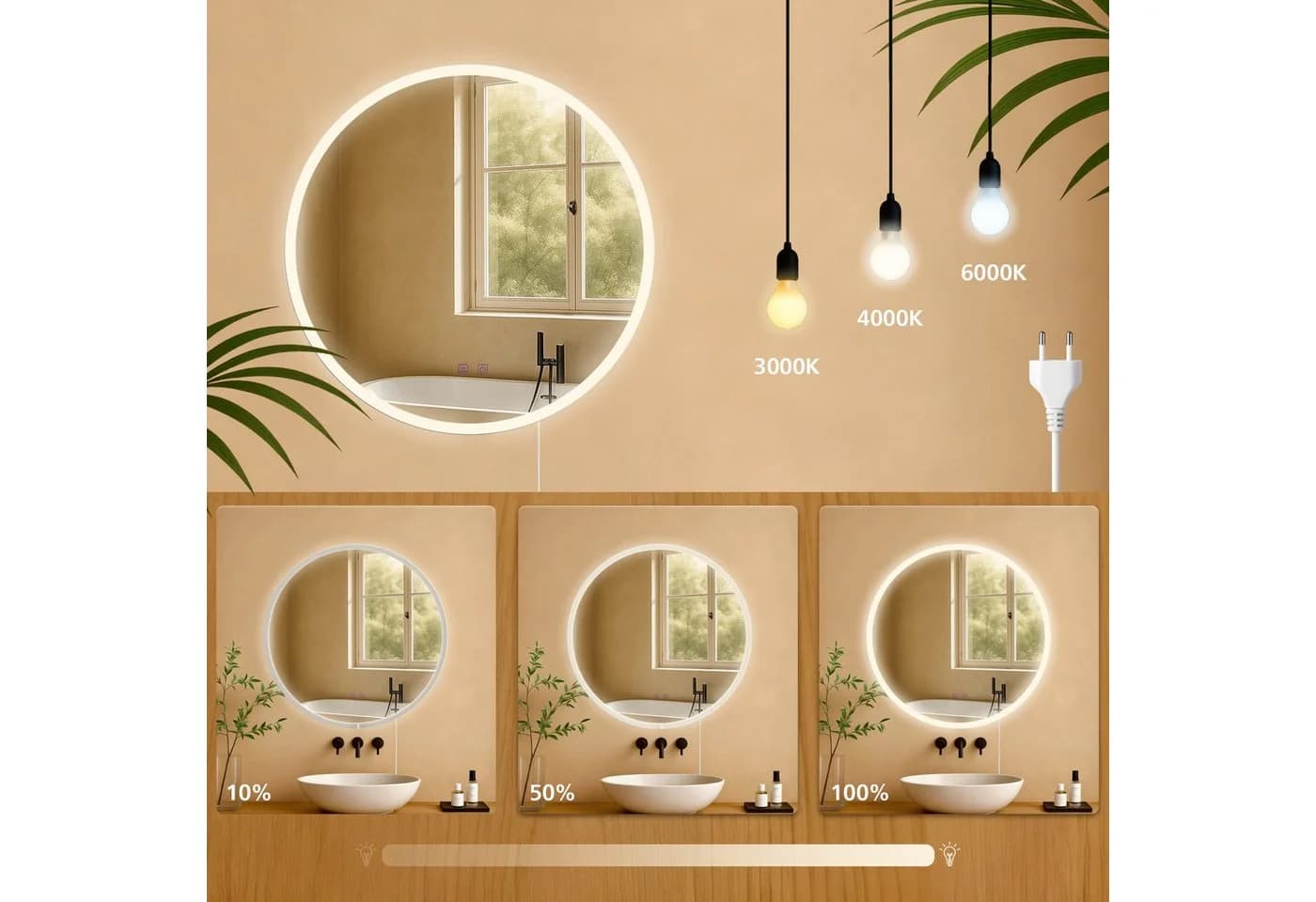 CLP Badspiegel Laconia LED mit Anti-Beschlag-Funktion - Bild 5